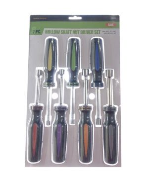 7 Piece Hollow-Shaft Nut Driver Set